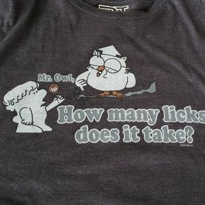 Mens size M mr owl /tootsie pop t shirt